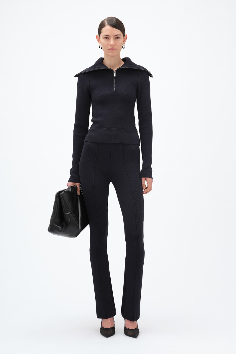 remain birger christensen Knit Leggings Dark Blue