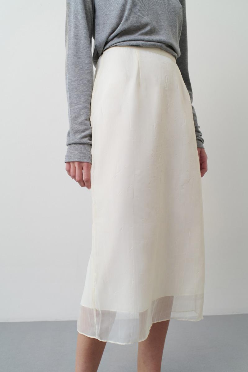 Remain Birger Christensen Layered Skirt Creme