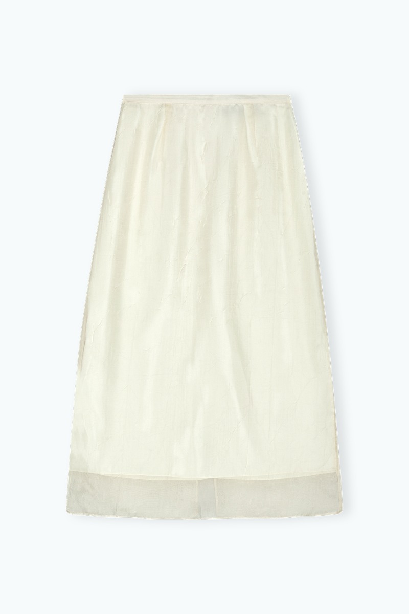 Remain Birger Christensen Layered Skirt Creme