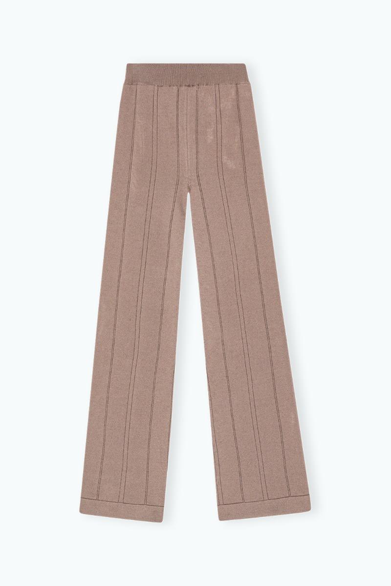 Remain Birger Christensen Light Knit Pants Brown