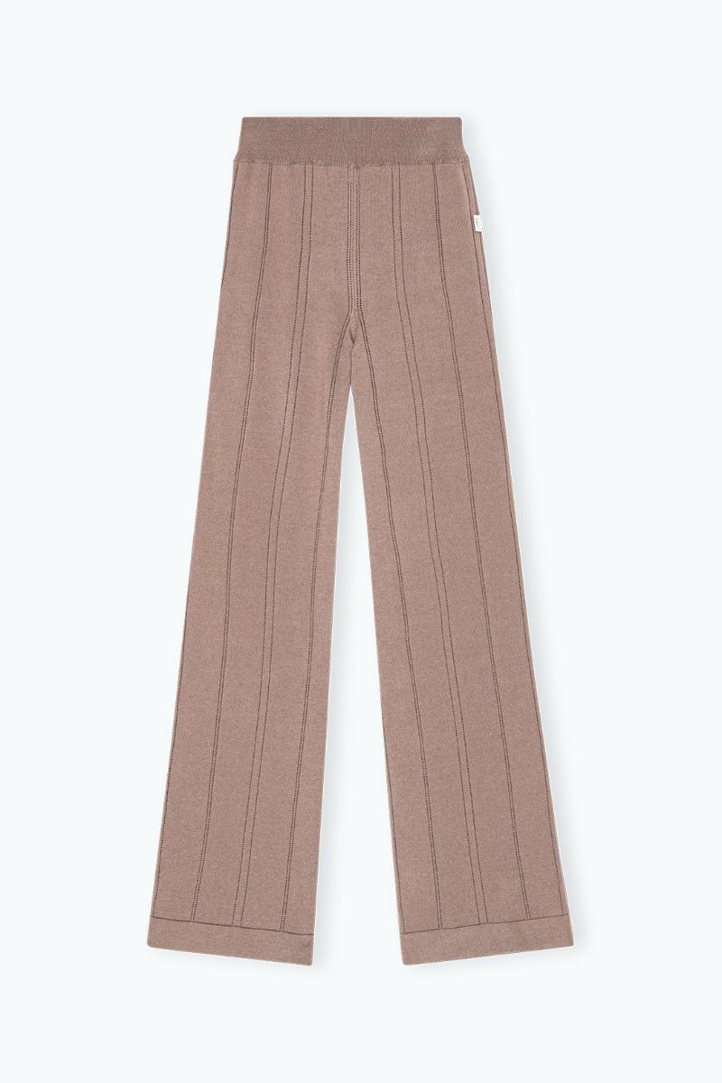 remain birger christensen Light Knit Pants Brown