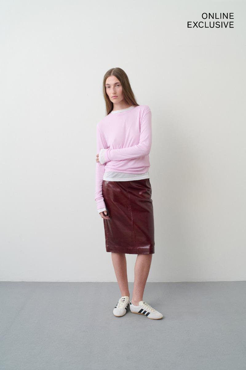 remain birger christensen Long Sleeve T-shirt Pink