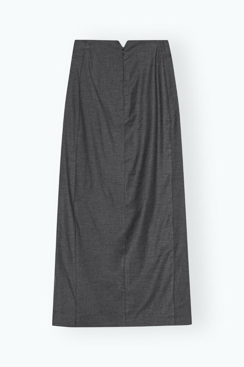 Remain Birger Christensen Midi Pencil Skirt Grey