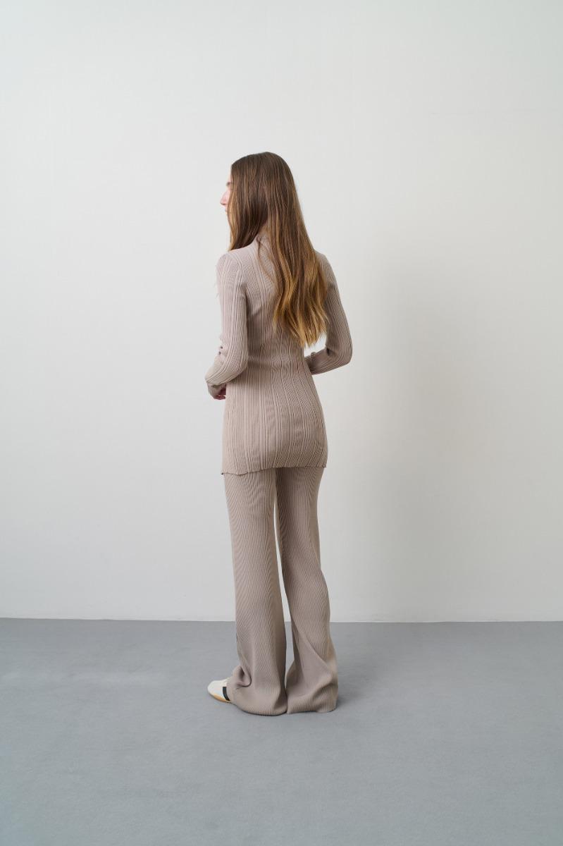 Remain Birger Christensen Rib Knit Cardigan Beige