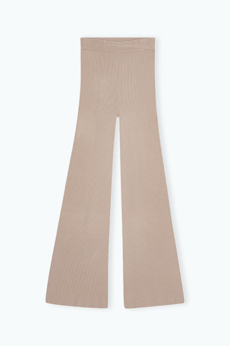 Remain Birger Christensen Rib Knit Pants Beige
