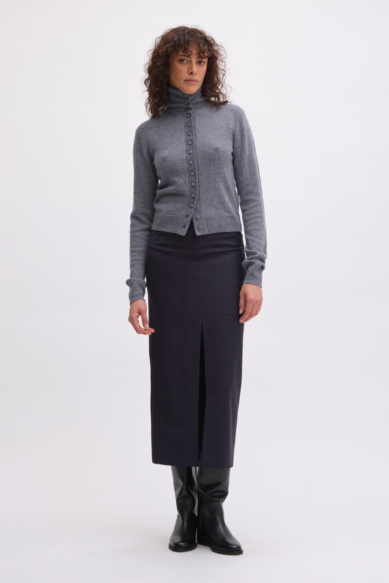 remain birger christensen Slim Fit Cardigan Grey