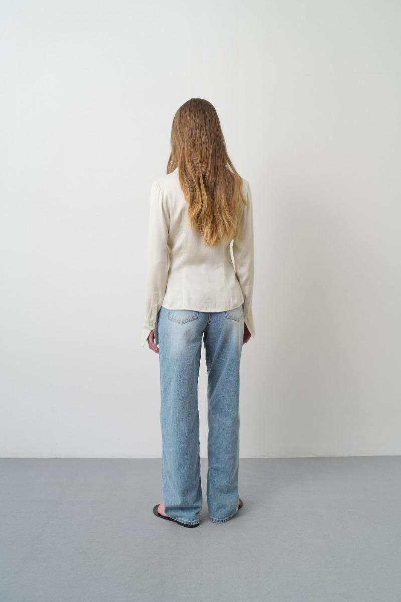 Remain Birger Christensen Slim Fit Shirt Creme