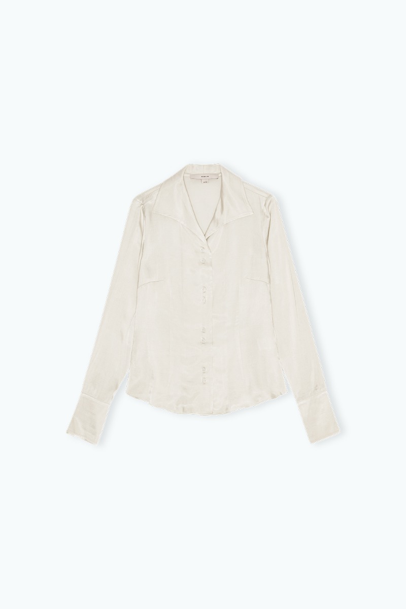 Remain Birger Christensen Slim Fit Shirt Creme
