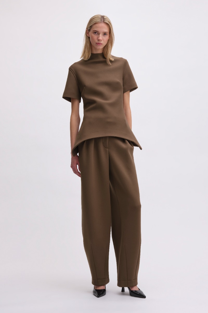 remain birger christensen Soft Cocoon Pants Brown