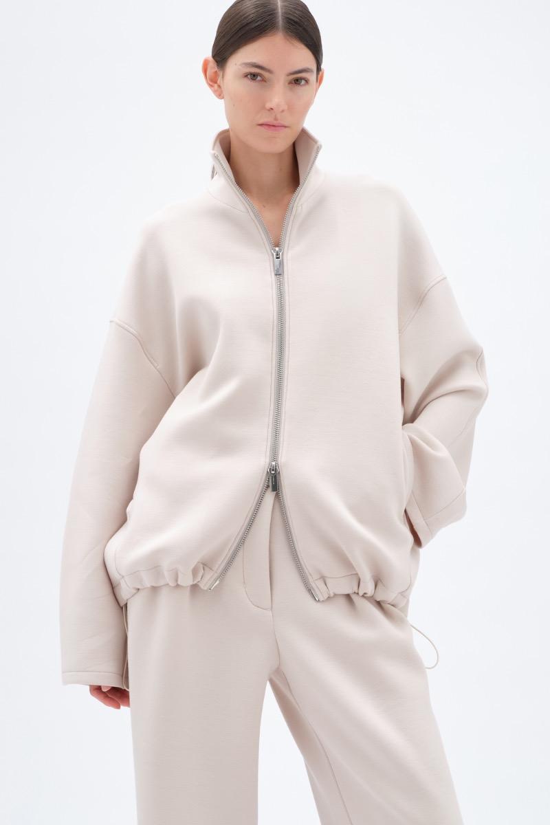 Remain Birger Christensen Soft Zipped Jacket Beige