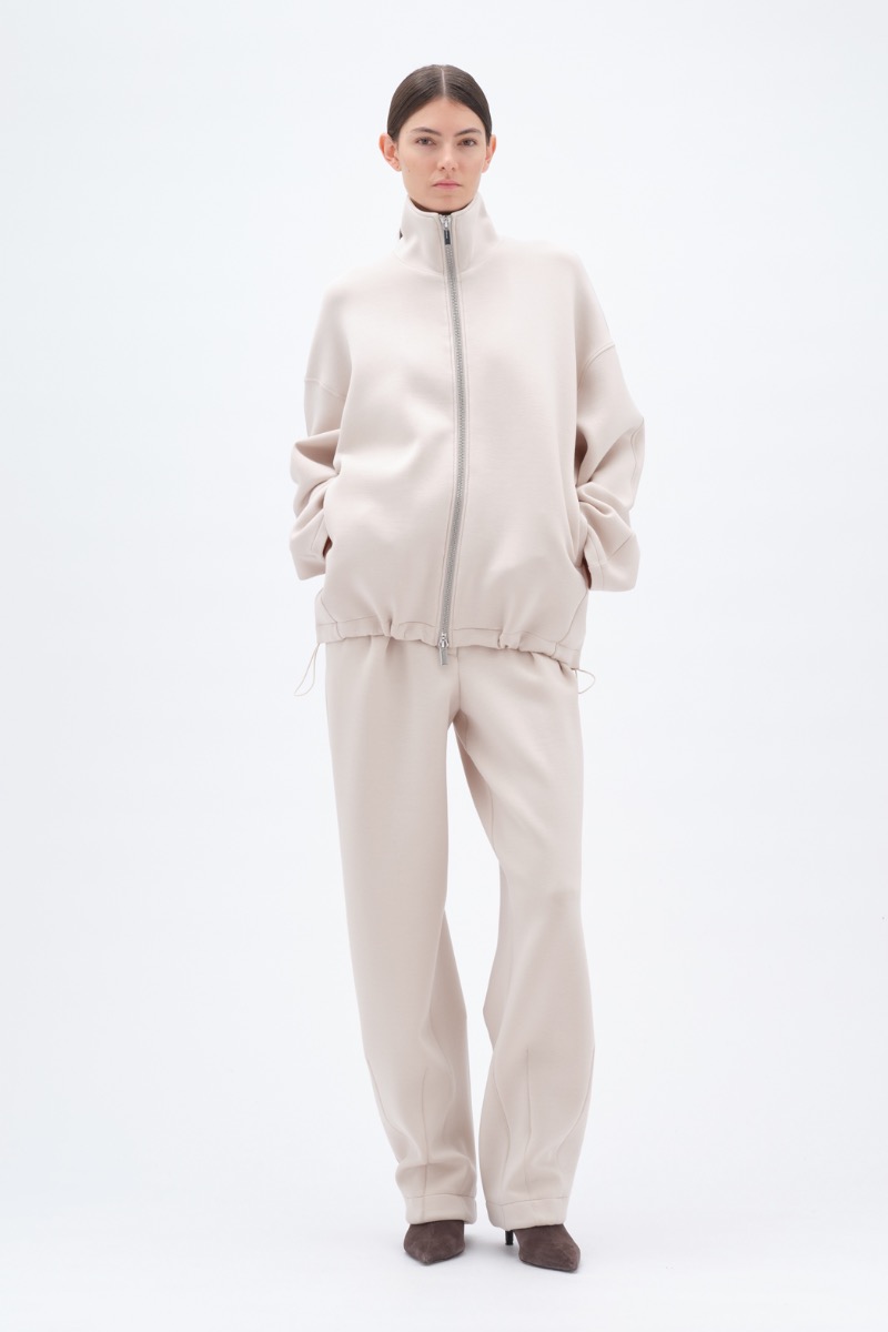 remain birger christensen Soft Zipped Jacket Beige