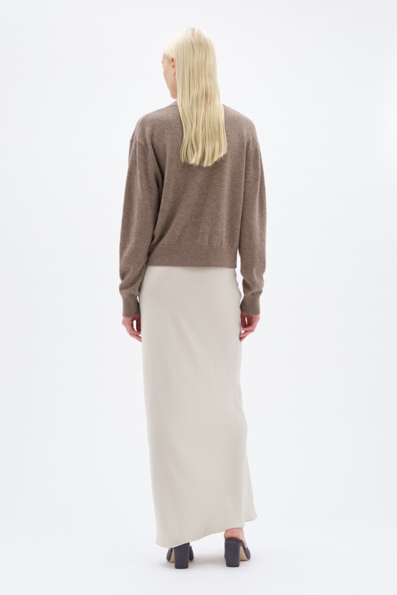 Remain Birger Christensen V-neck Sweater Brown