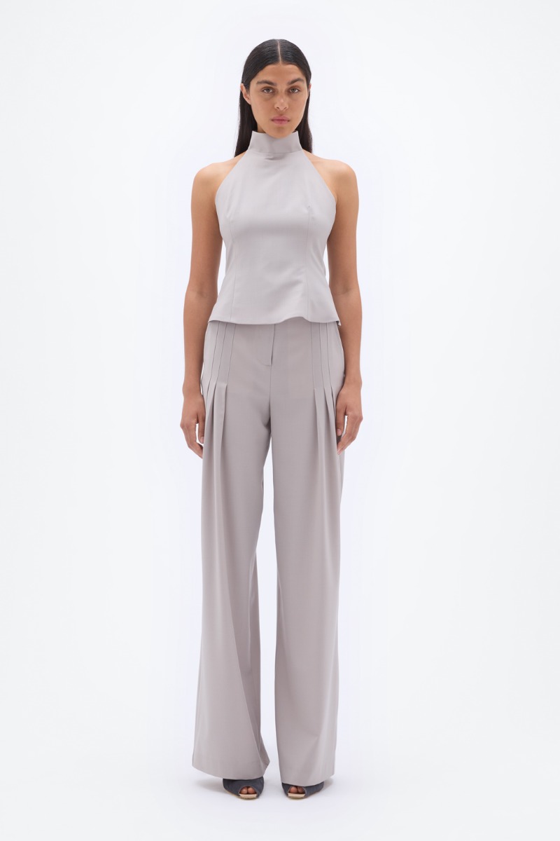 Remain Birger Christensen Wide Suiting Pants Beige