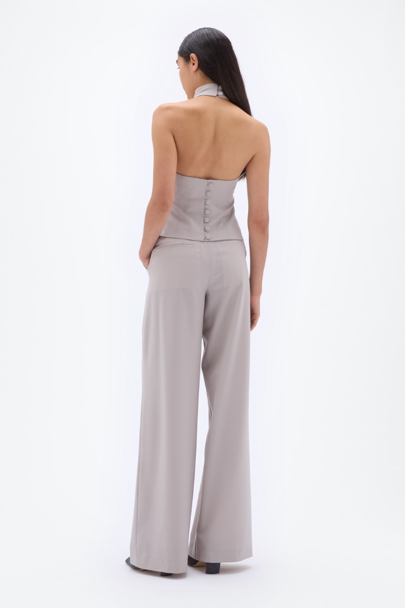 Remain Birger Christensen Wide Suiting Pants Beige