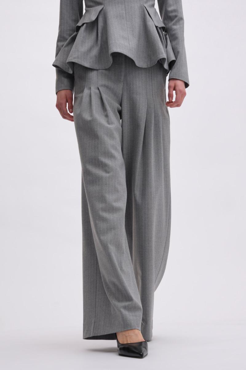 Remain Birger Christensen Wide Suiting Pants Grey