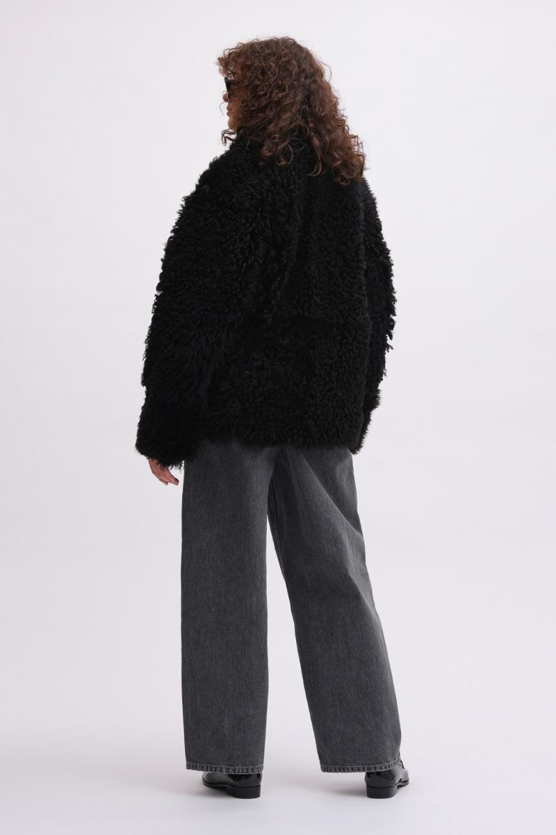 Remain Birger Christensen Reversible Shearling Jacket Black