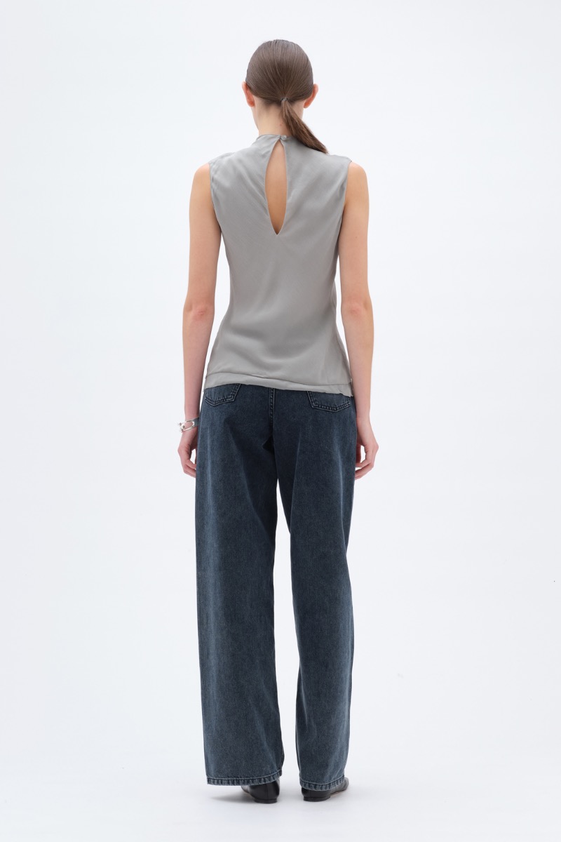 Remain Birger Christensen Sleeveless Top Mirage Grey