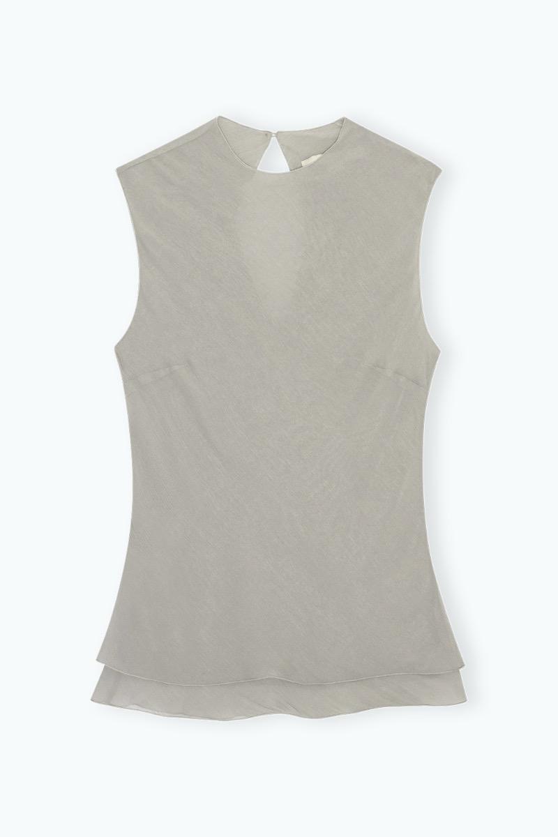 Remain Birger Christensen Sleeveless Top Mirage Grey