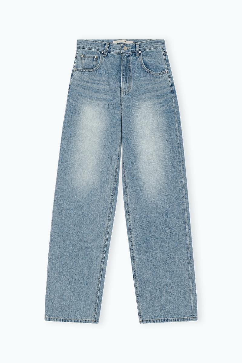 Remain Birger Christensen Straight High Waist Jeans Light Blue Denim