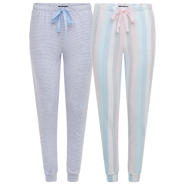 Rene Rofe 2 Pack Lightweight Hacci Jogger Pajama Pants