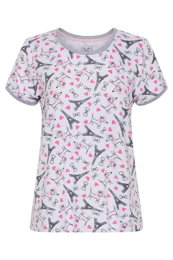 Rene Rofe 2 Pack Short Sleeve Lightweight Hacci Jogger Set