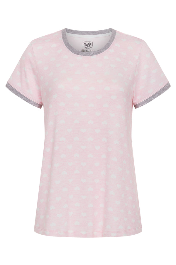 Rene Rofe 2 Pack Short Sleeve Lightweight Hacci Jogger Set