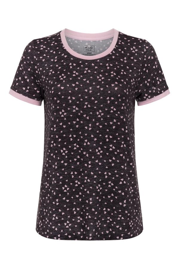 Rene Rofe 2 Pack Short Sleeve Lightweight Hacci Jogger Set