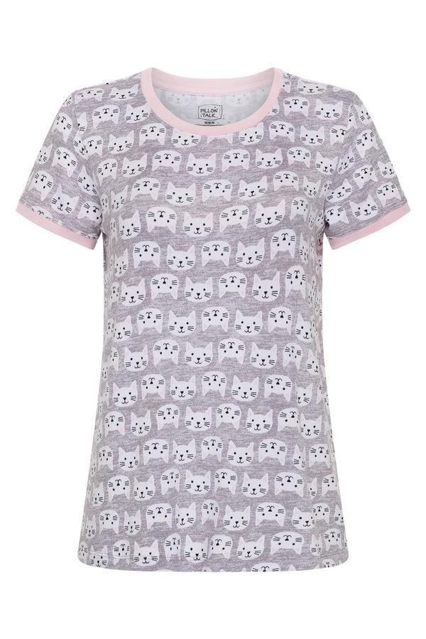 Rene Rofe 2 Pack Short Sleeve Lightweight Hacci Jogger Set