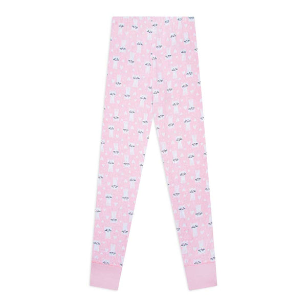 Rene Rofe Girls Cotton Snug Fit Pajama Pant And Short Set