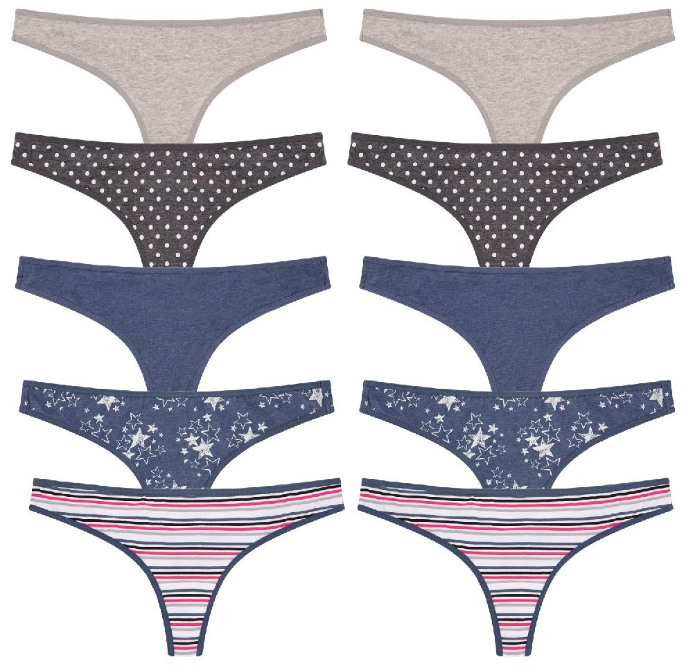 rene rofe 10 Pack Cotton Thongs