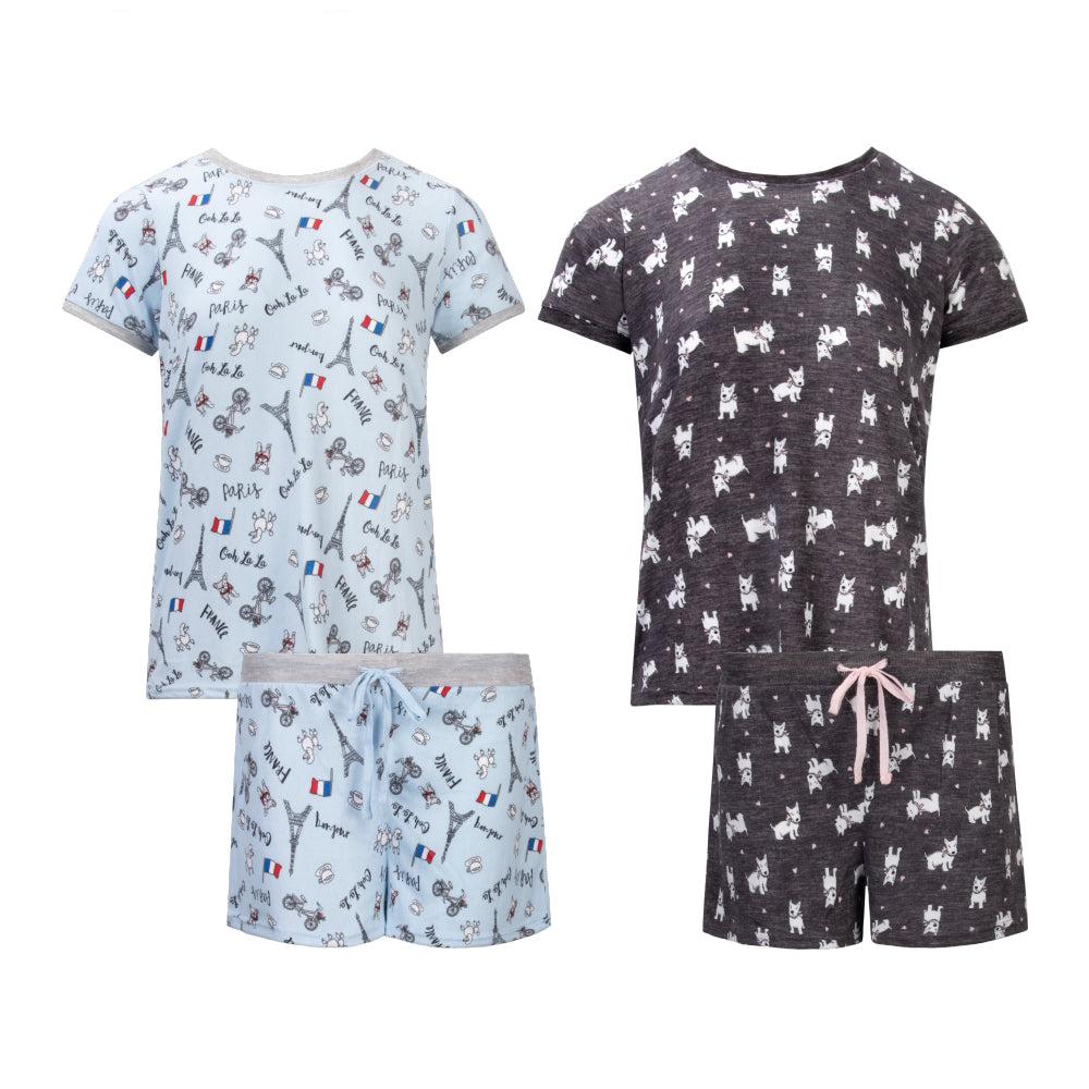 rene rofe 2 Pack Loungewear Hacci Shorts Set