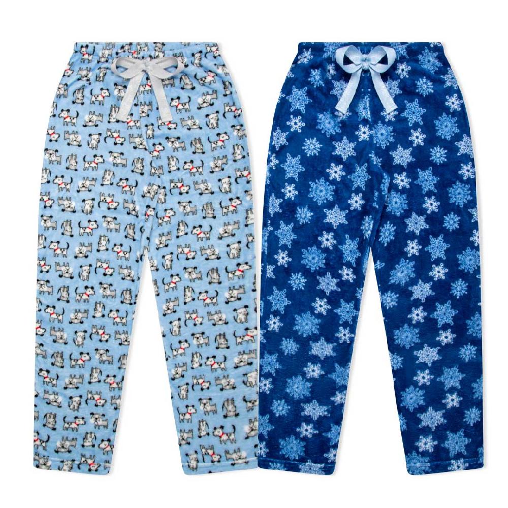 rene rofe 2-Pack Plush Fleece Pajama Pants
