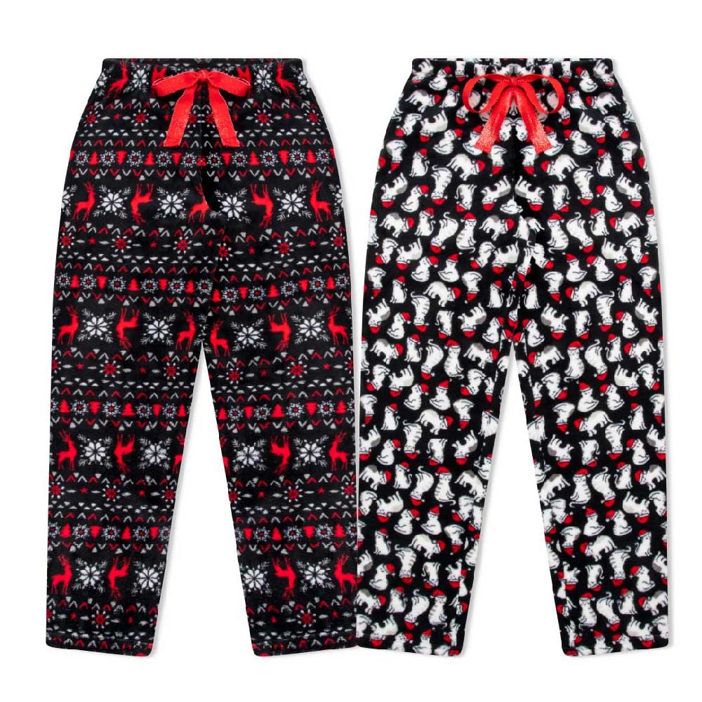 rene rofe 2-Pack Plush Fleece Pajama Pants
