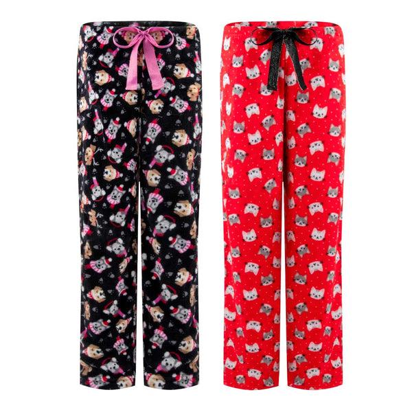 Rene Rofe 2-Pack Plush Fleece Pajama Pants