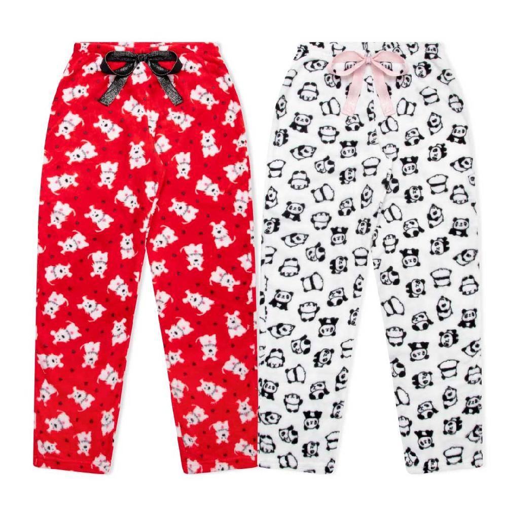 rene rofe 2-Pack Plush Fleece Pajama Pants