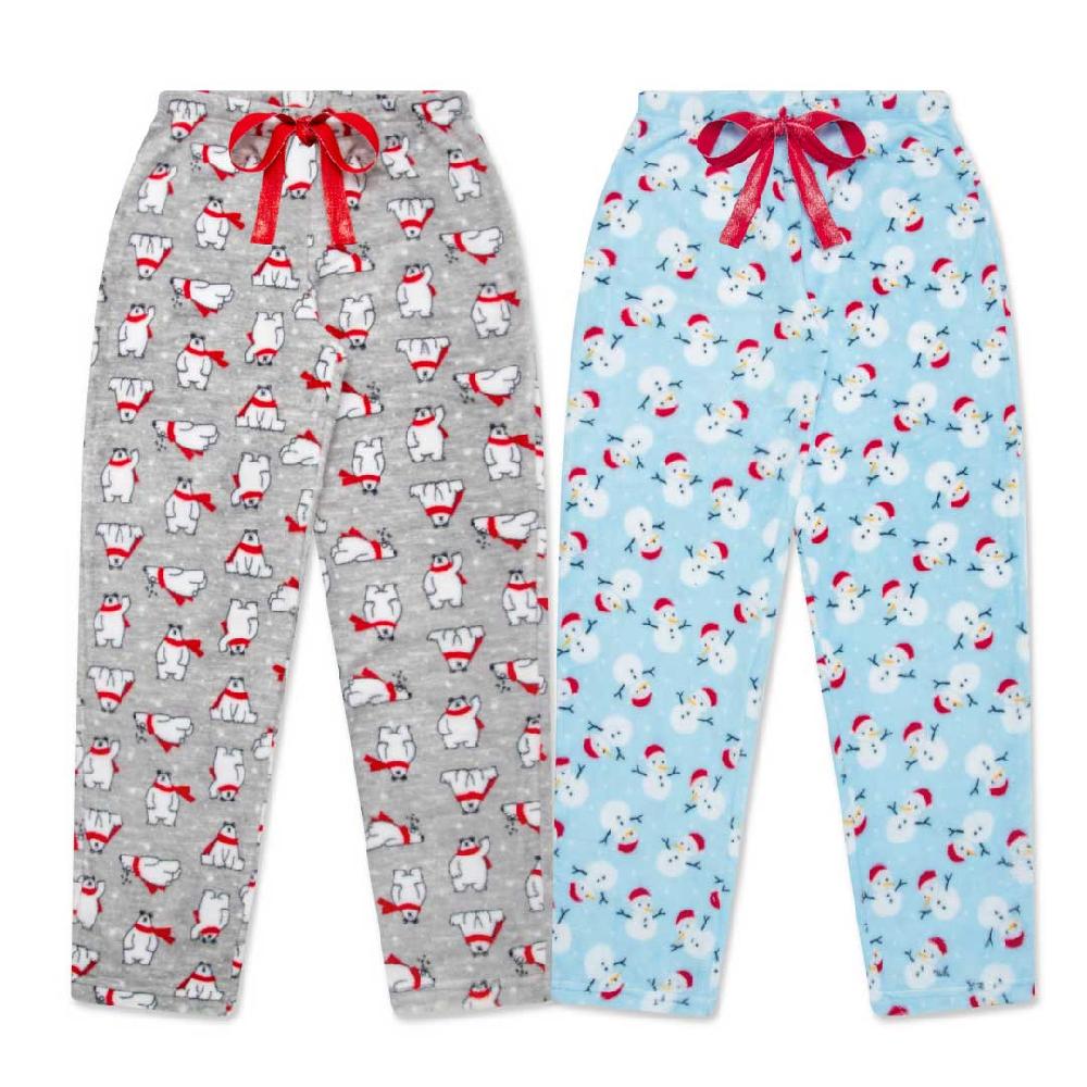 rene rofe 2-Pack Plush Fleece Pajama Pants