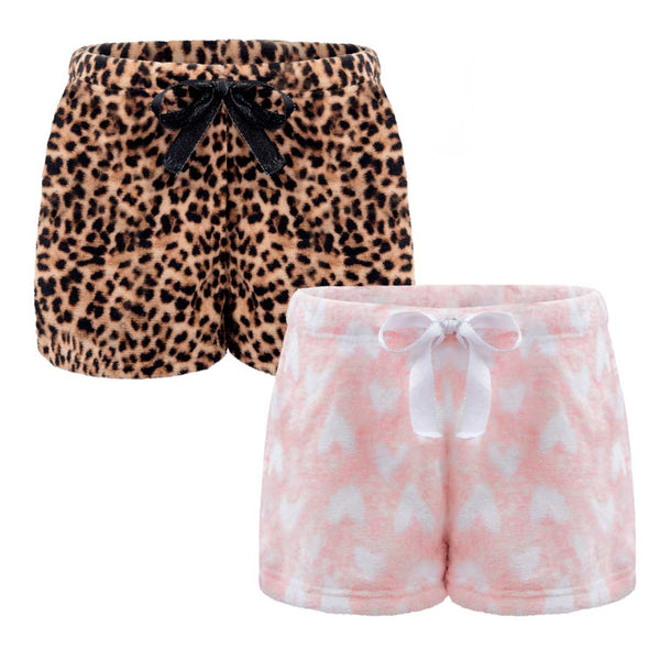 Rene Rofe 2-Pack Plush Fleece Pajama Shorts