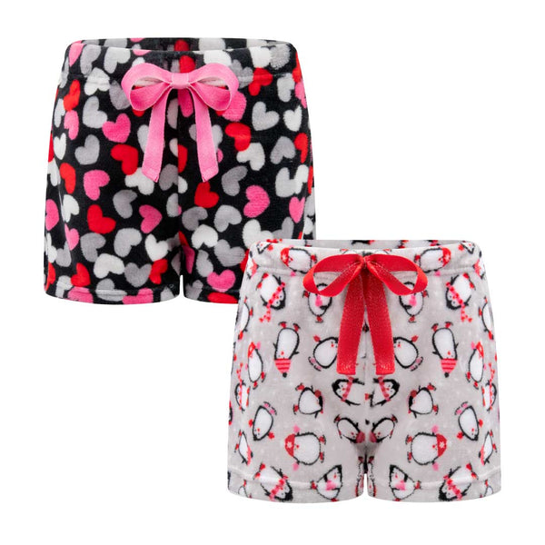 Rene Rofe 2-Pack Plush Fleece Pajama Shorts