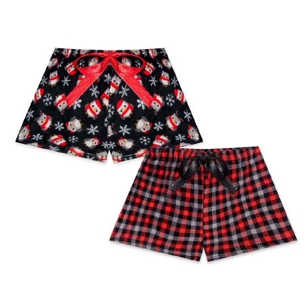 rene rofe 2-Pack Plush Fleece Pajama Shorts
