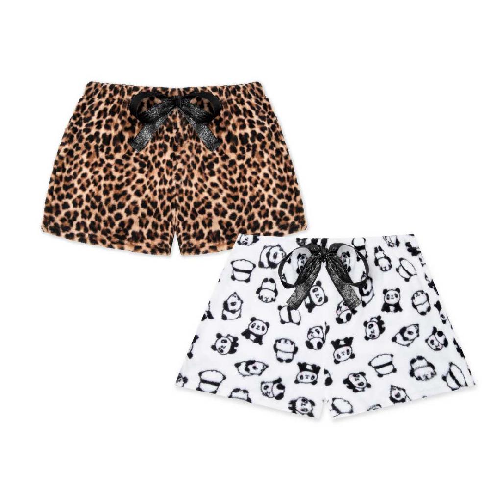 rene rofe 2-Pack Plush Fleece Pajama Shorts