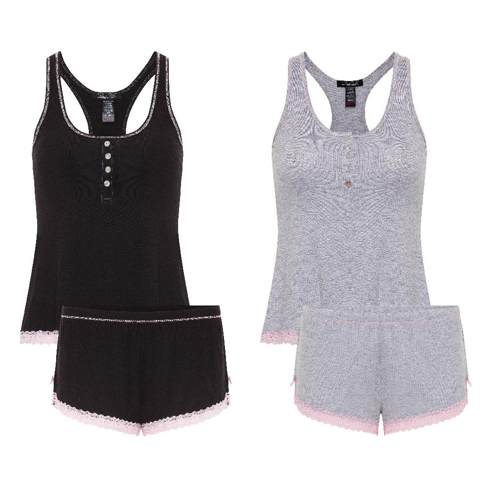 rene rofe 2 Pack Racerback Short Set