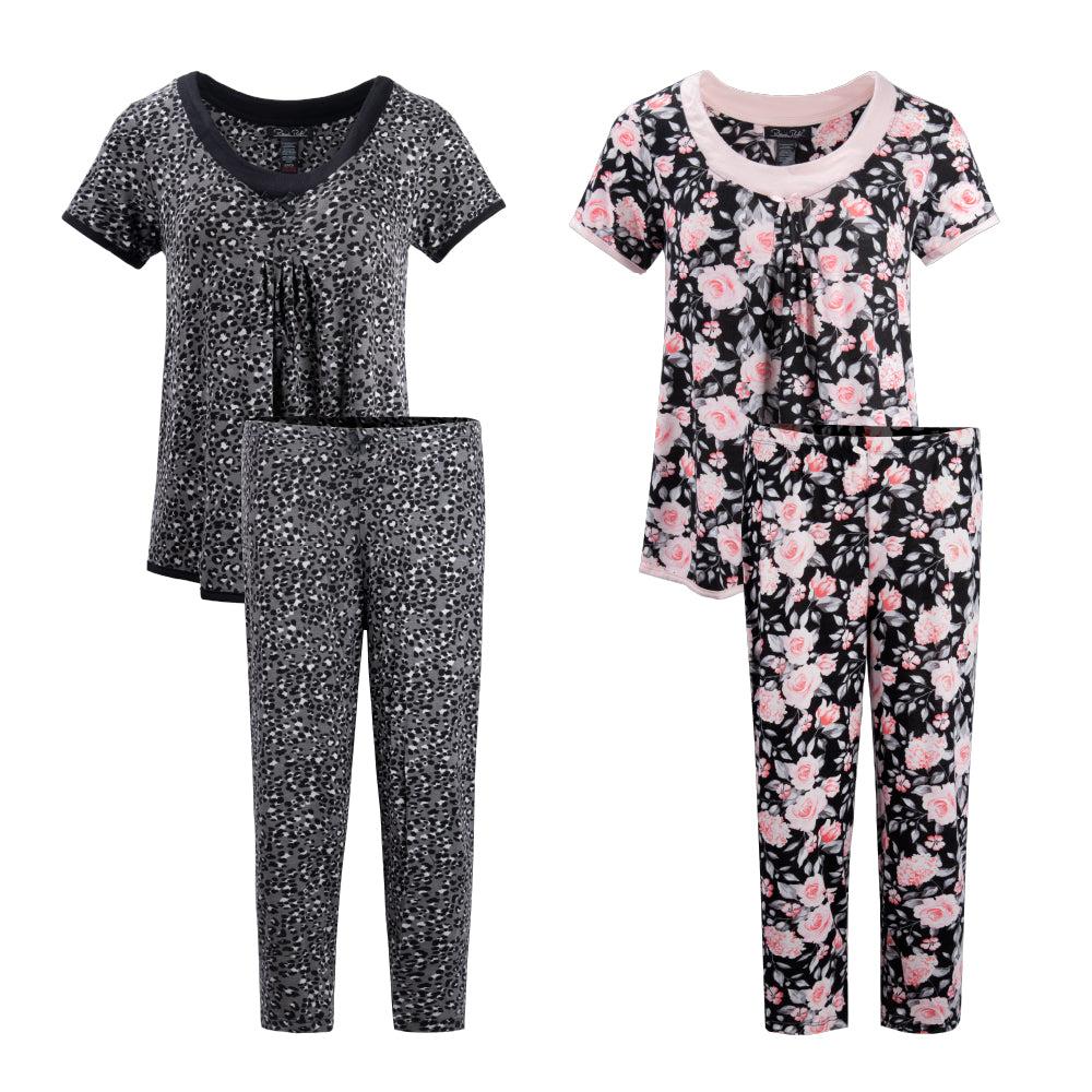 rene rofe 2 Pack Rayon Spandex Capri Set