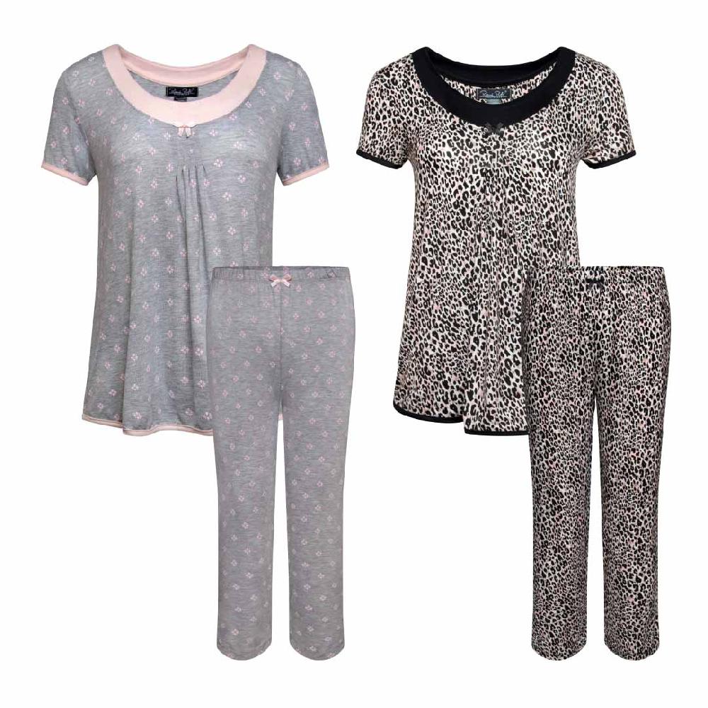 rene rofe 2 Pack Rayon Spandex Capri Set