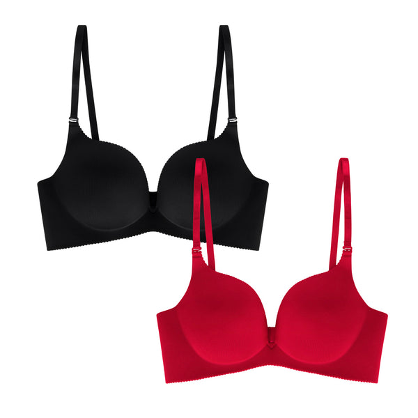 rene Rofe 2 Pack Wireless Push Up Bra