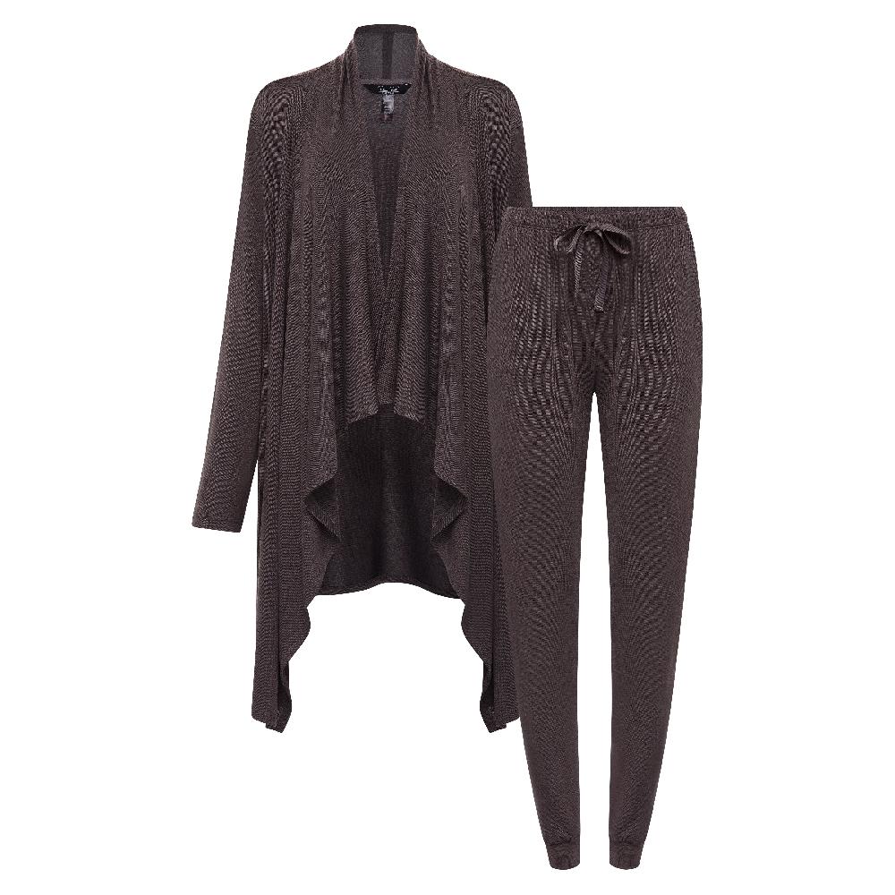 rene rofe 2 Piece Hacci Robe & Jogger Set