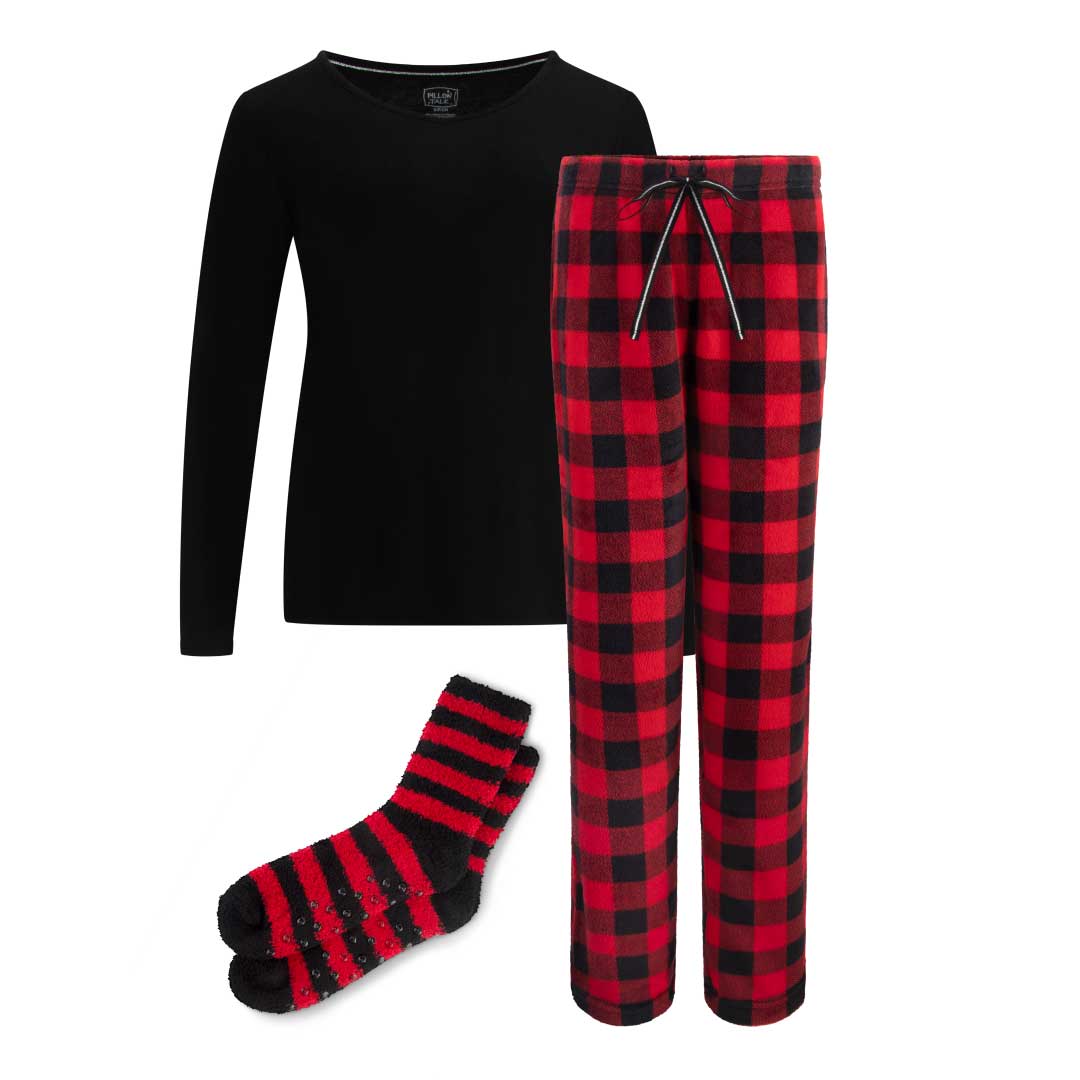 rene rofe 3 Piece Christmas Pajamas Gift Set
