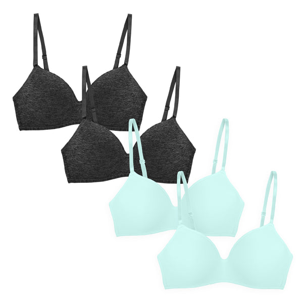 Rene Rofe 4 Pack Soft Foam Wireless T-Shirt Bra