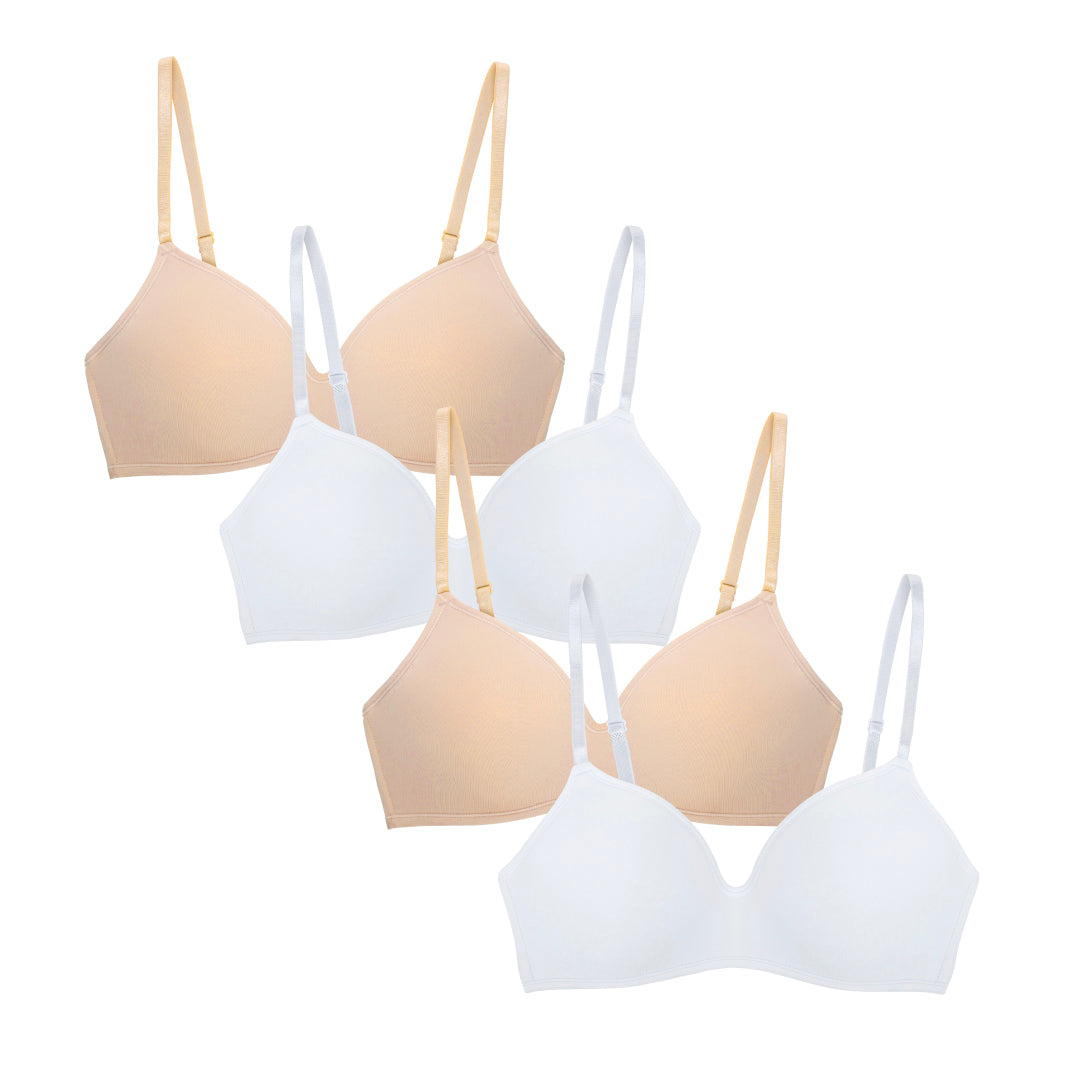 rene rofe 4 Pack Soft Foam Wireless T-Shirt Bra