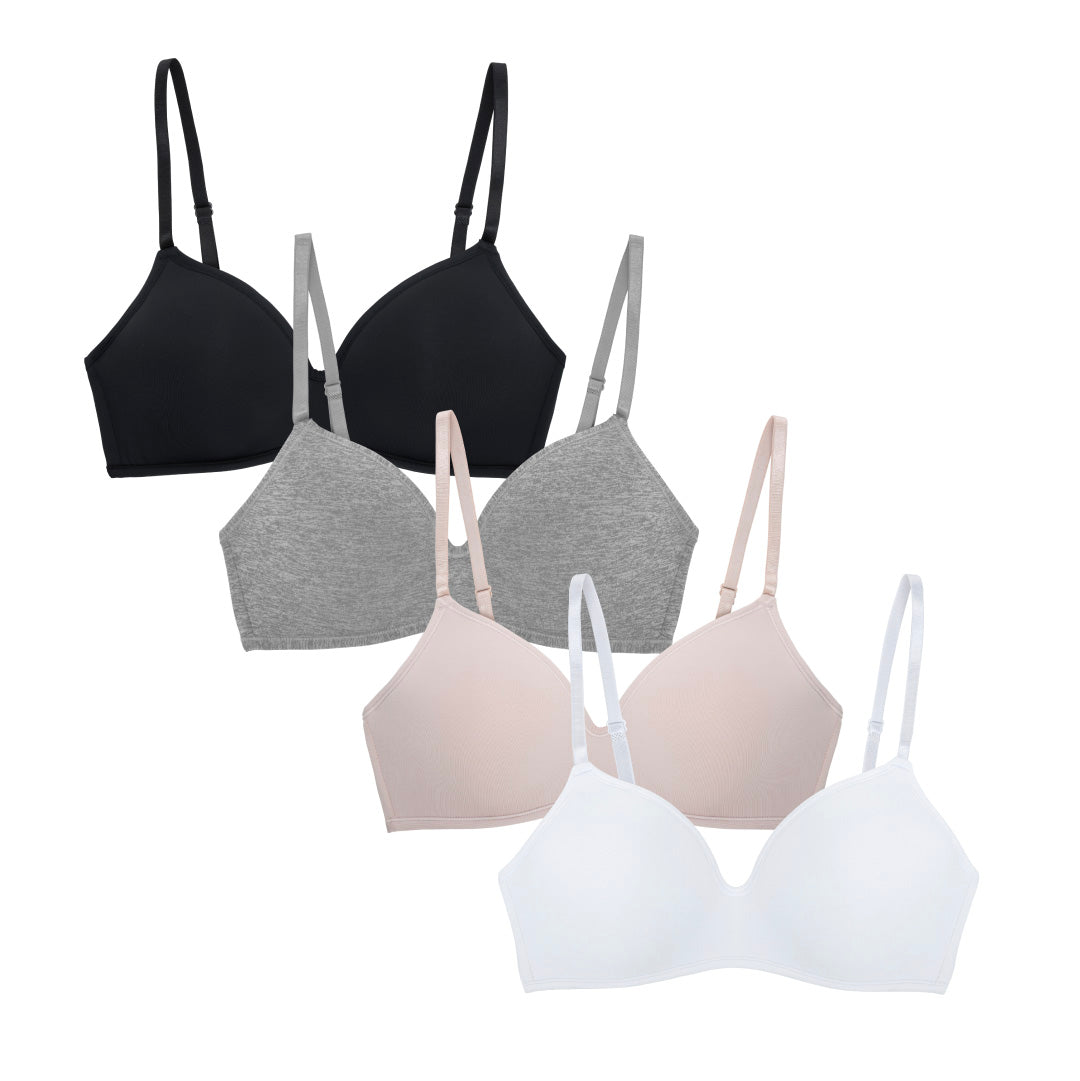 rene rofe 4 Pack Soft Foam Wireless T-Shirt Bra