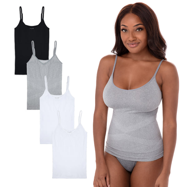 Rene Rofe 4 Pack Waist Control Shapewear Camisole